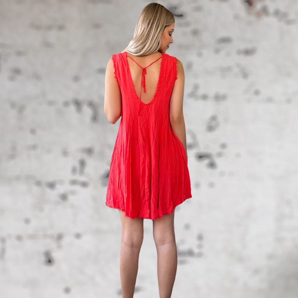 Urban Outfitters Ecoté Red Swing Dress